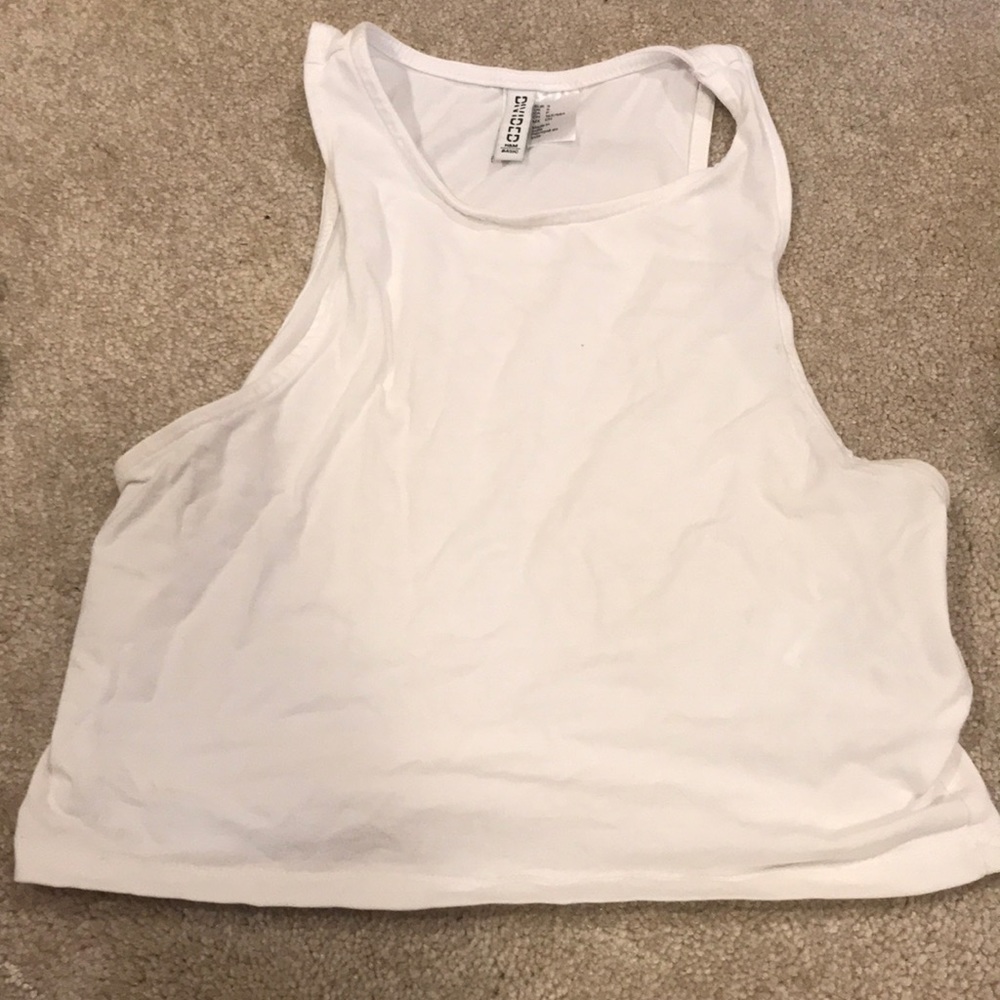 White crop top